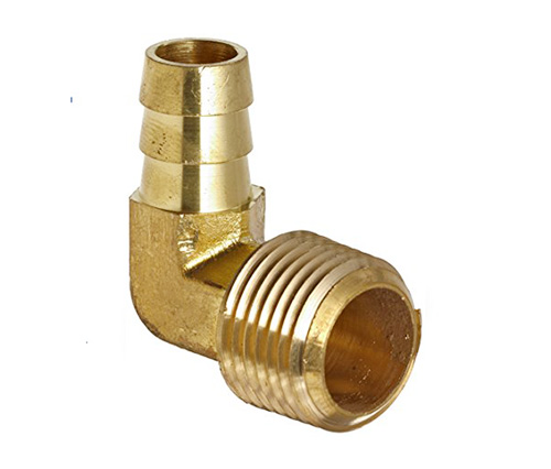 129 Hose Barb 90 ° siku ke paip lelaki