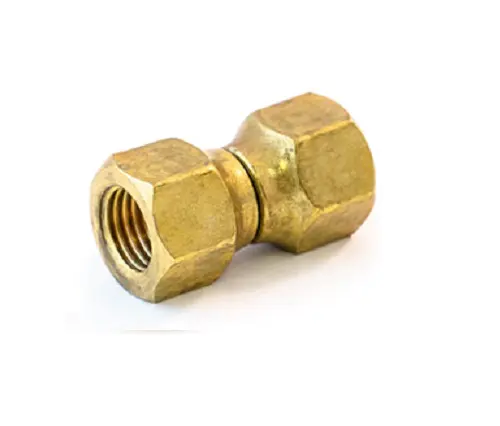 Pembuatan semua tembaga dengan rintangan seismik yang tinggi - U440# SAE 45 ° Flare Brass Fittings Swivel Nut Connector